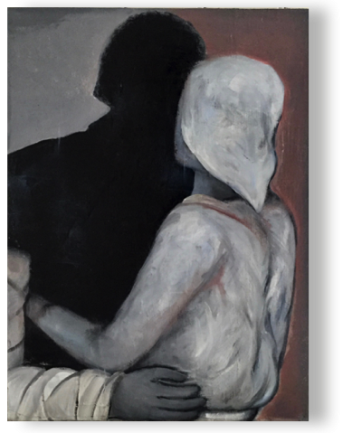 Abschied 2
öl, Lack/Lw 60 x 80 cm, 2019